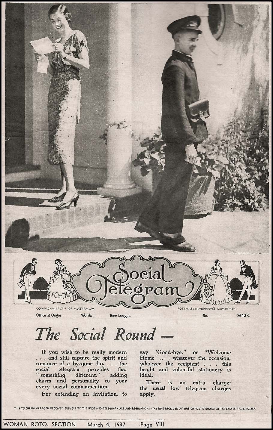 1937 News advert